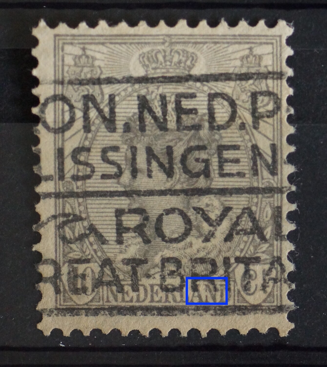 NVPH 81 - breuk in tweede N van NEDERLAND