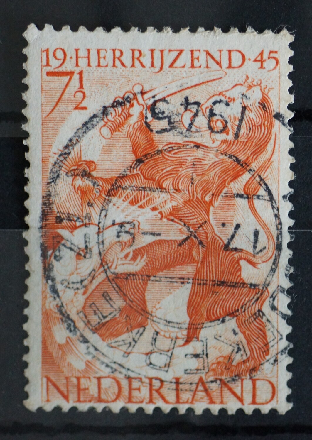 Koudekerke (Zl.) 1 op NVPH 443 - open 4 van 1945
