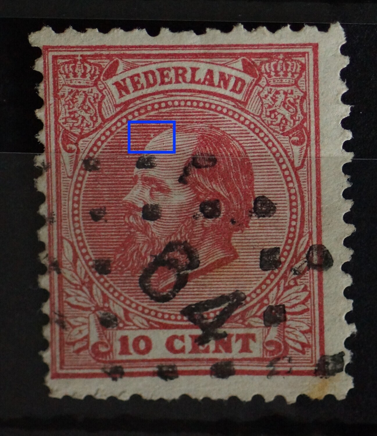 NVPH 21 - breuk in arcering voor het hoofd NVPH 21 - breuk in arcering voor het hoofd