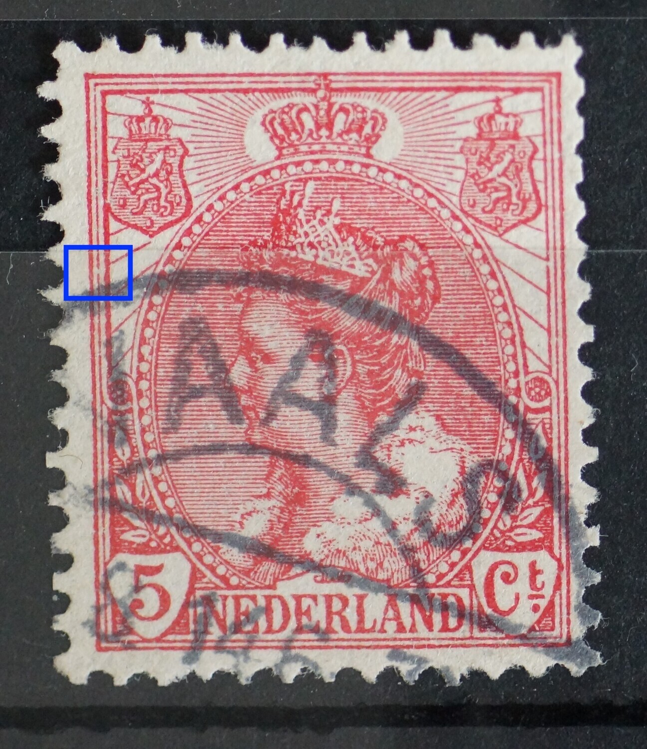 NVPH 60 - o.a. breuk in kaderlijn links NVPH 60 - o.a. breuk in kaderlijn links