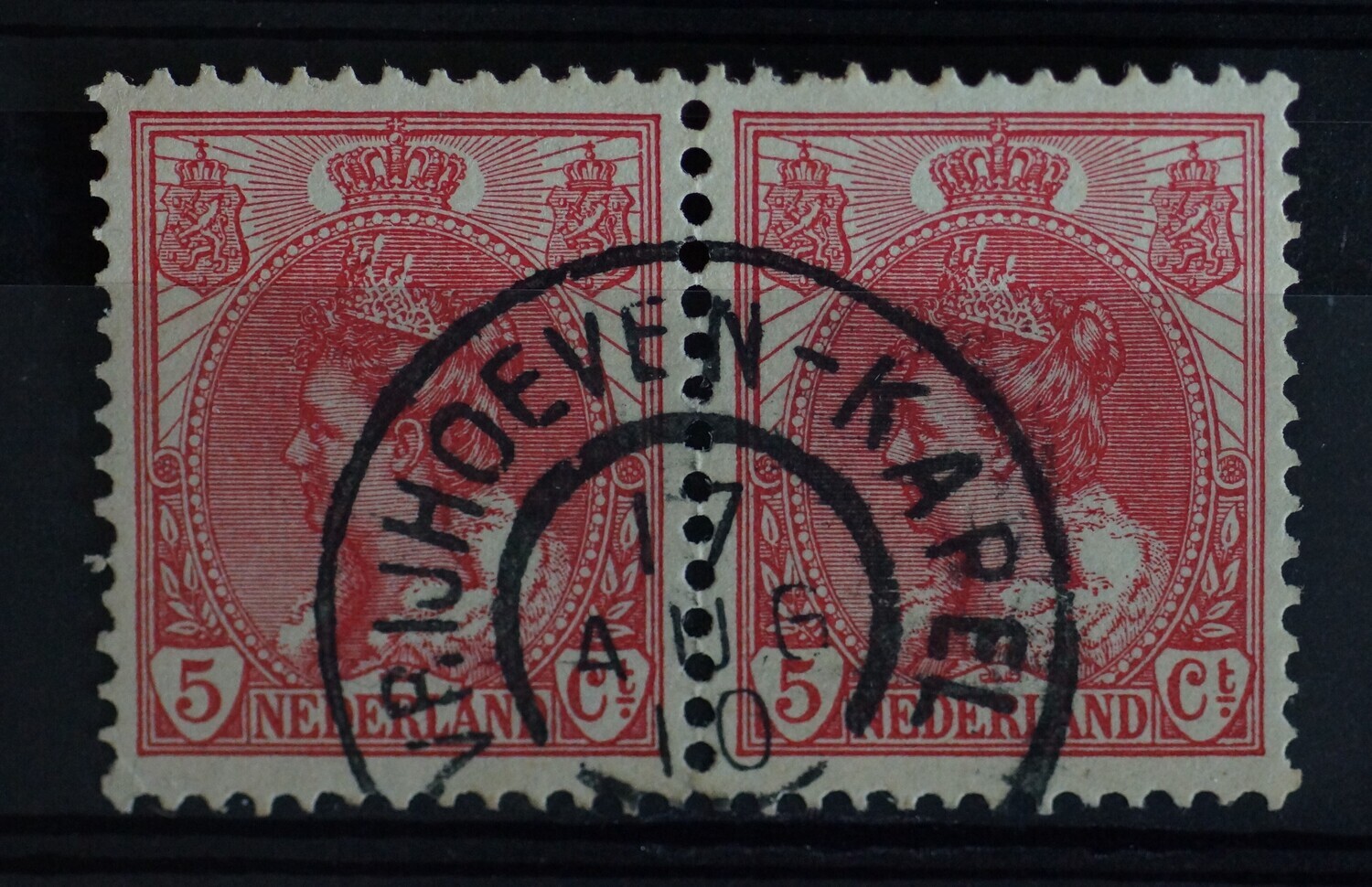 Vrijhoeven-Kapel op NVPH 60 (paar)