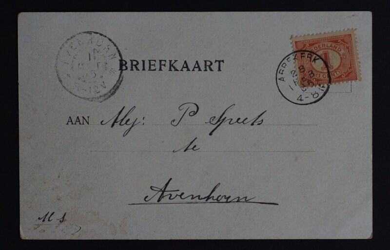 Abbekerk op NVPH 51 op mooie AK