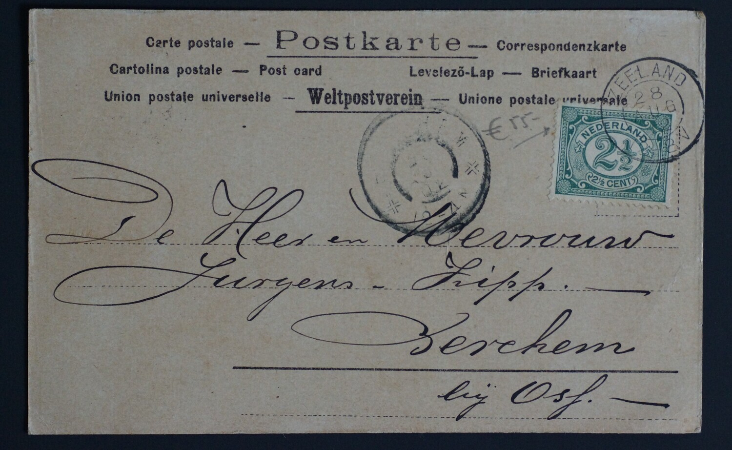 Zeeland op NVPH 55 op leuke AK (soldatenhumor) Zeeland op NVPH 55 op leuke AK (soldatenhumor)