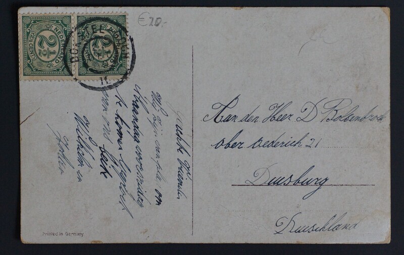 Bokstel-Goch II op NVPH 55 (paar) op nette AK Bokstel-Goch II op NVPH 55 (paar) op nette AK