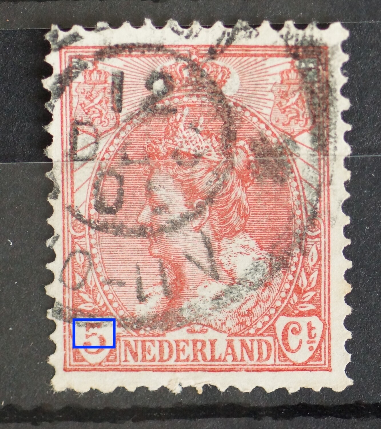 NVPH 60 - beschadigingen in de 5