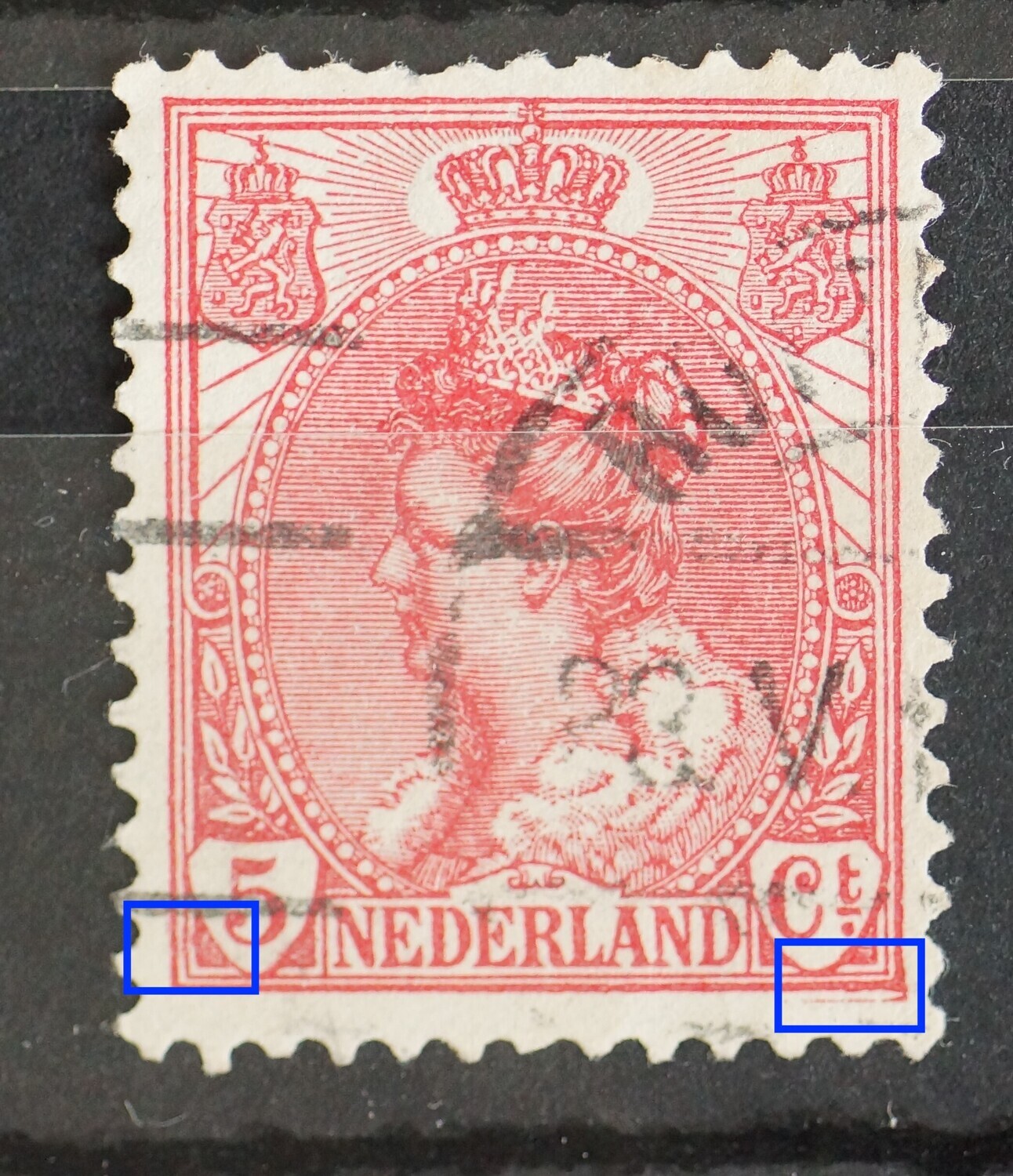 NVPH 60 - o.a. NVPH 60 - o.a. "haal" rechtsonder