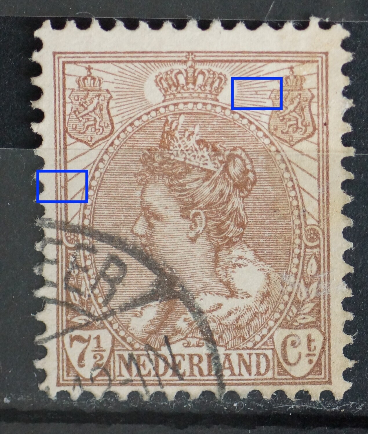 NVPH 61 - bruine stippen NVPH 61 - bruine stippen