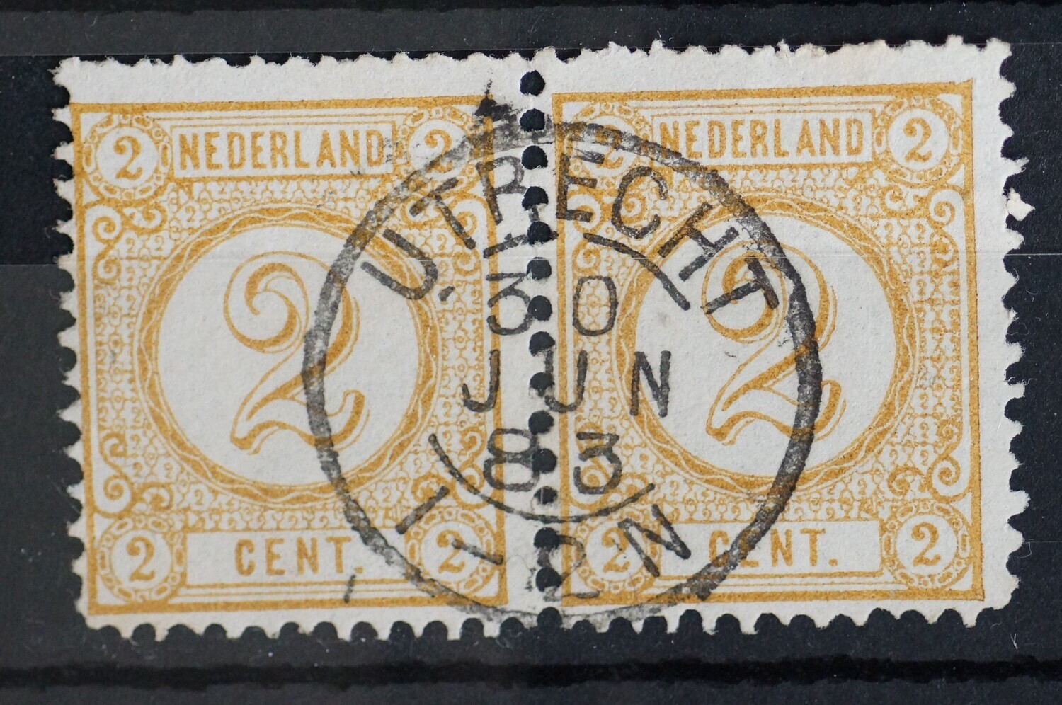 Utrecht op NVPH 32 (paar)