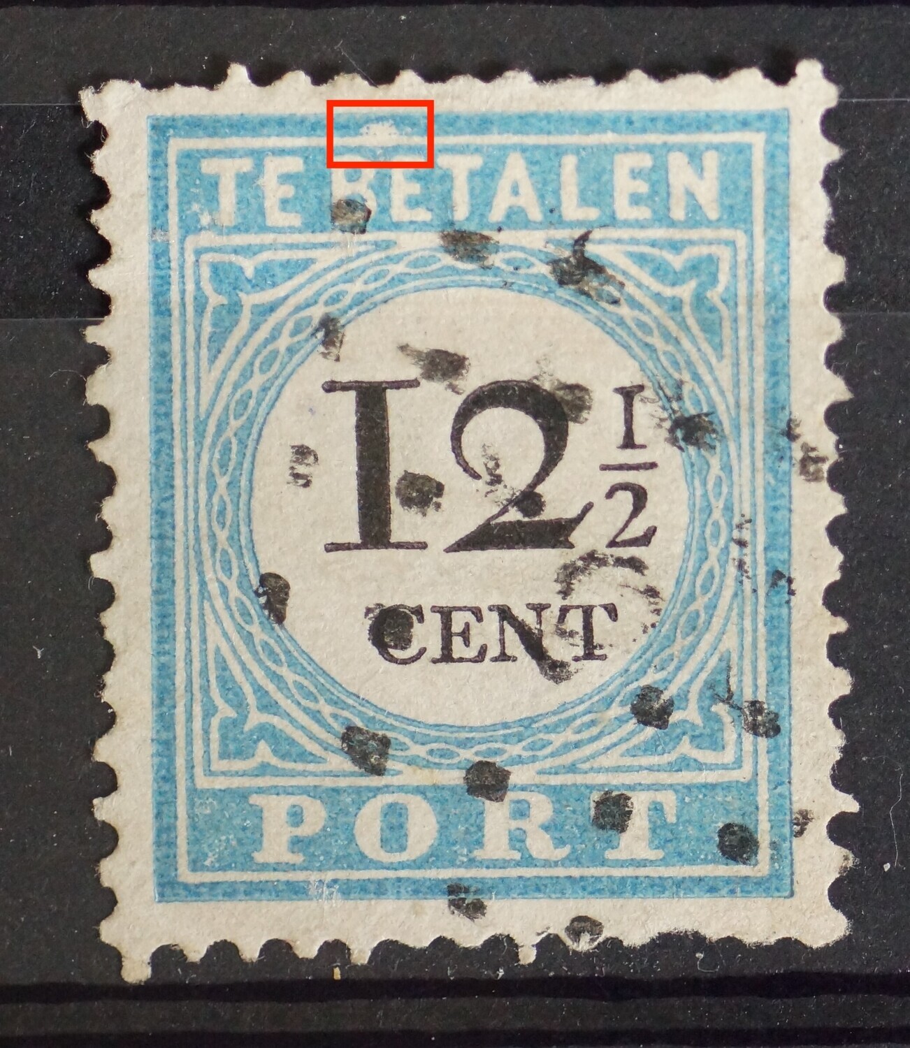 NVPH P8 - o.a. witte vlek boven BE van BETALEN NVPH P8 - o.a. witte vlek boven BE van BETALEN