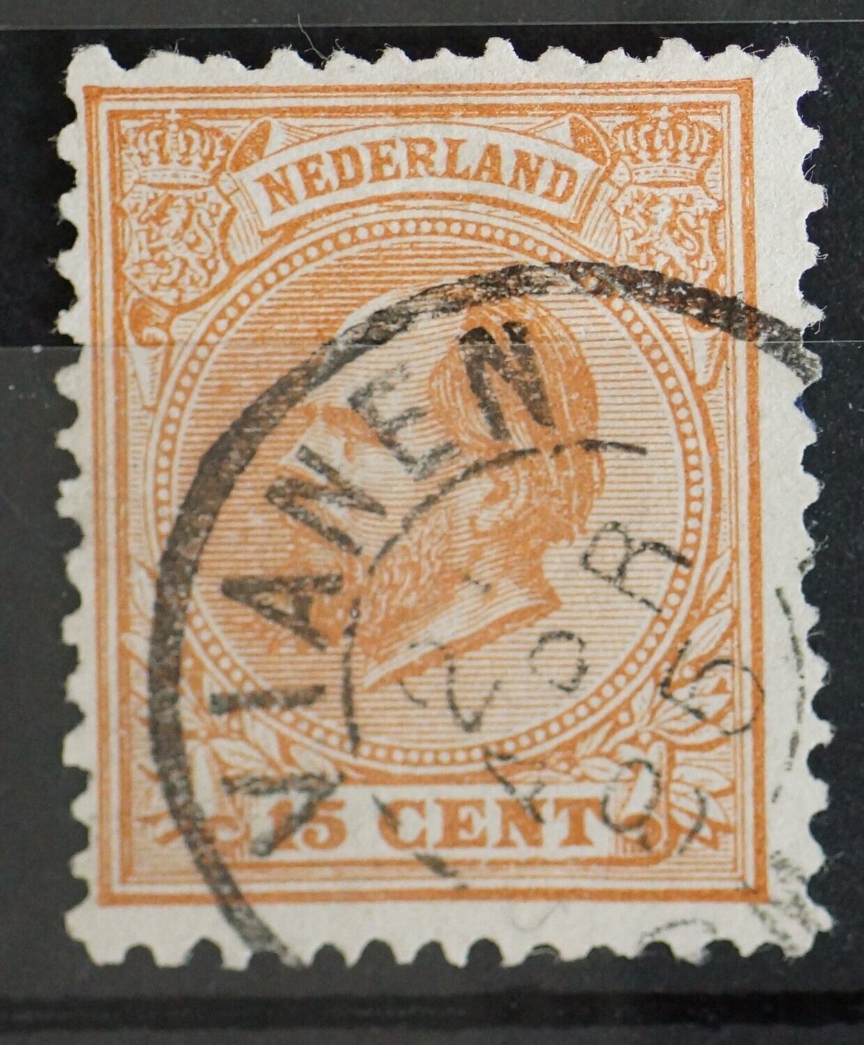 Tweeletterstempel Vianen op NVPH 23 Tweeletterstempel Vianen op NVPH 23