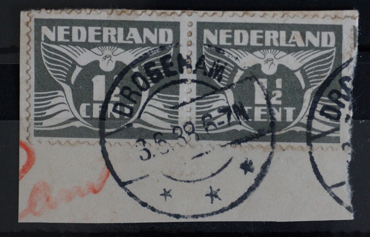 Drogeham op NVPH 172 (paar)