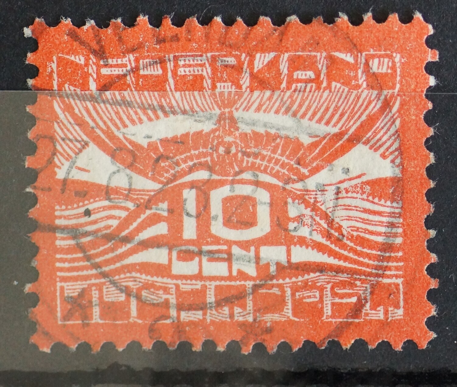 Veendam 2 op NVPH LP 1 - vrij schaars stempel!