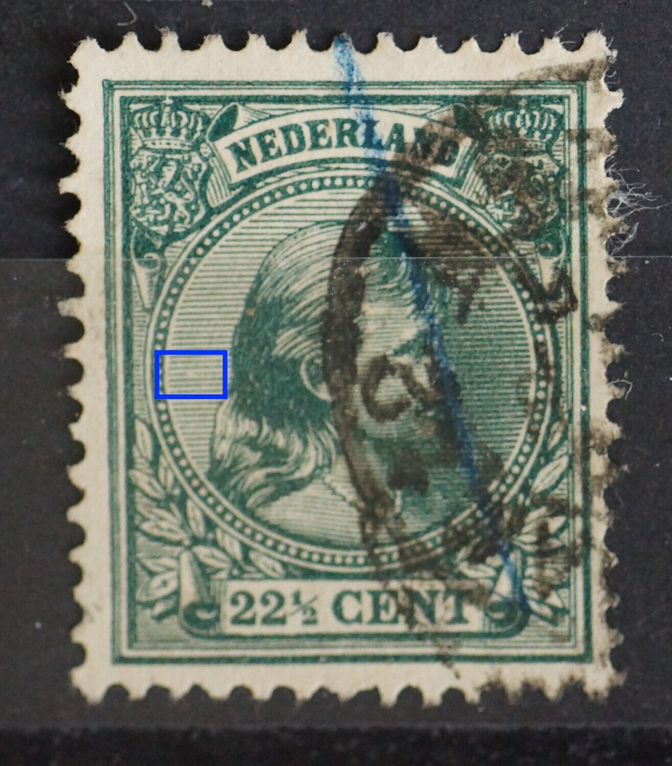 NVPH 41 - breuk in arcering links
