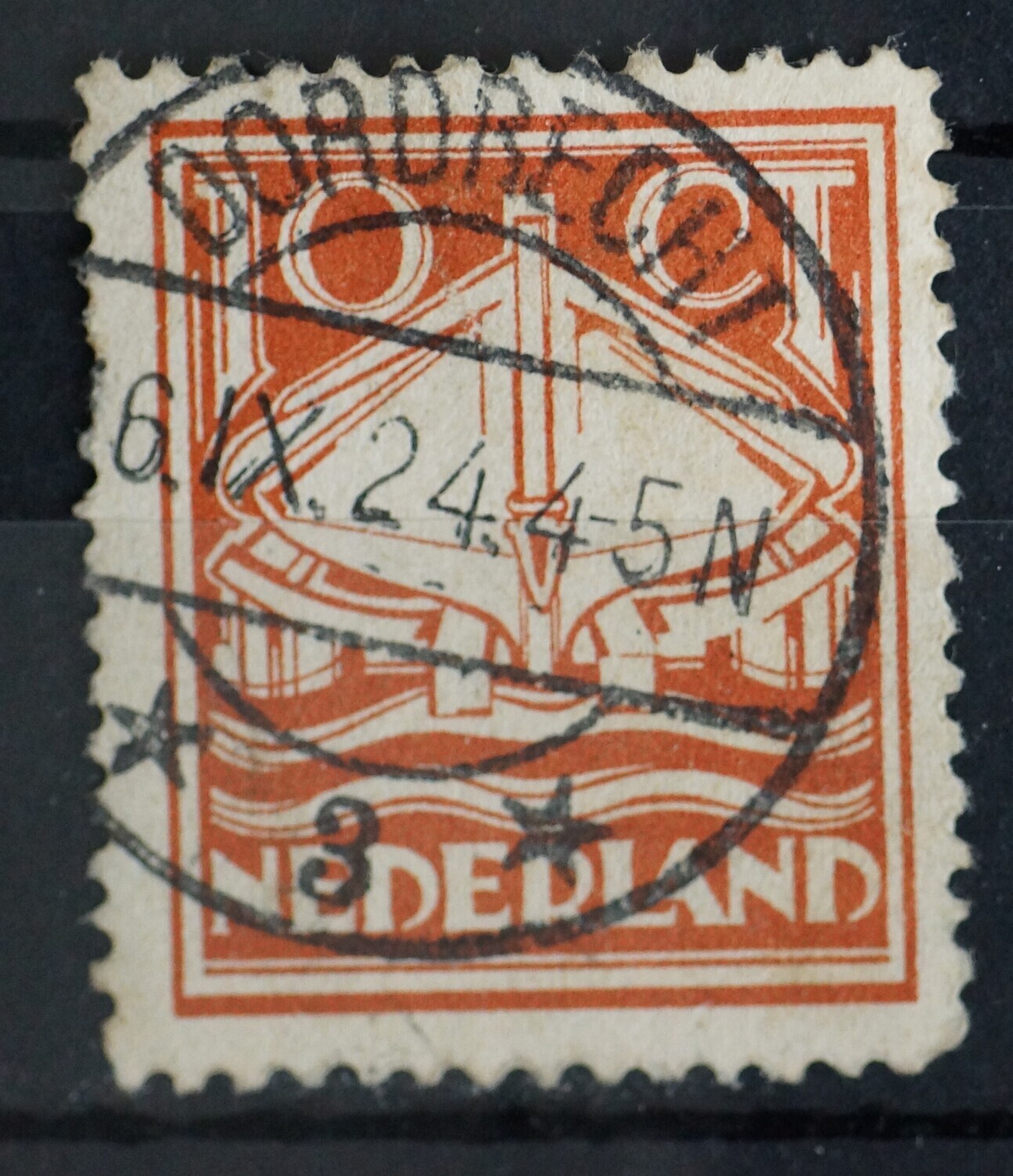 Dordrecht 3 op NVPH 140 Dordrecht 3 op NVPH 140