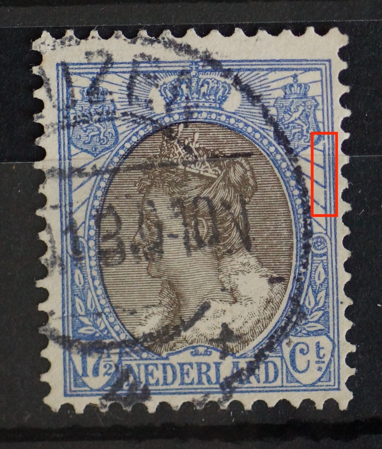 NVPH 67 - diverse breuken rechts
