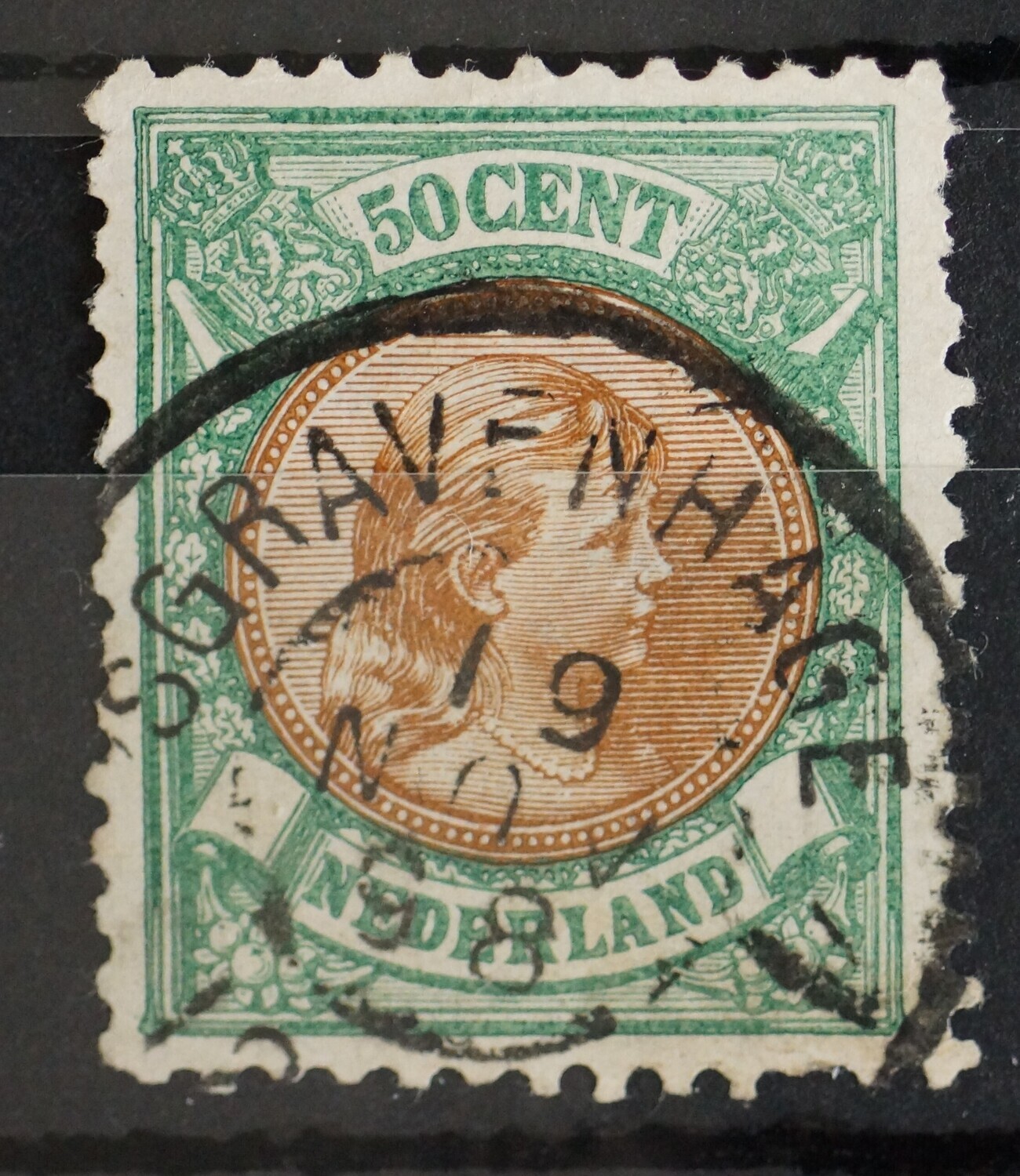 sGravenhage 1 op NVPH 45 sGravenhage 1 op NVPH 45