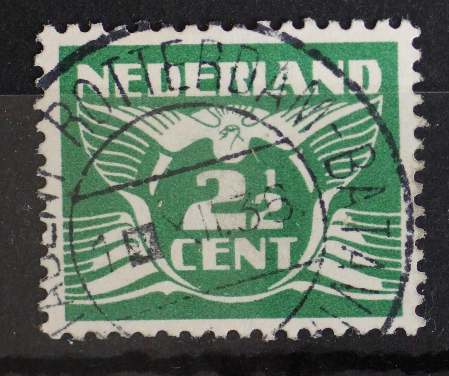 Postagent Rotterdam-Batavia op NVPH 174