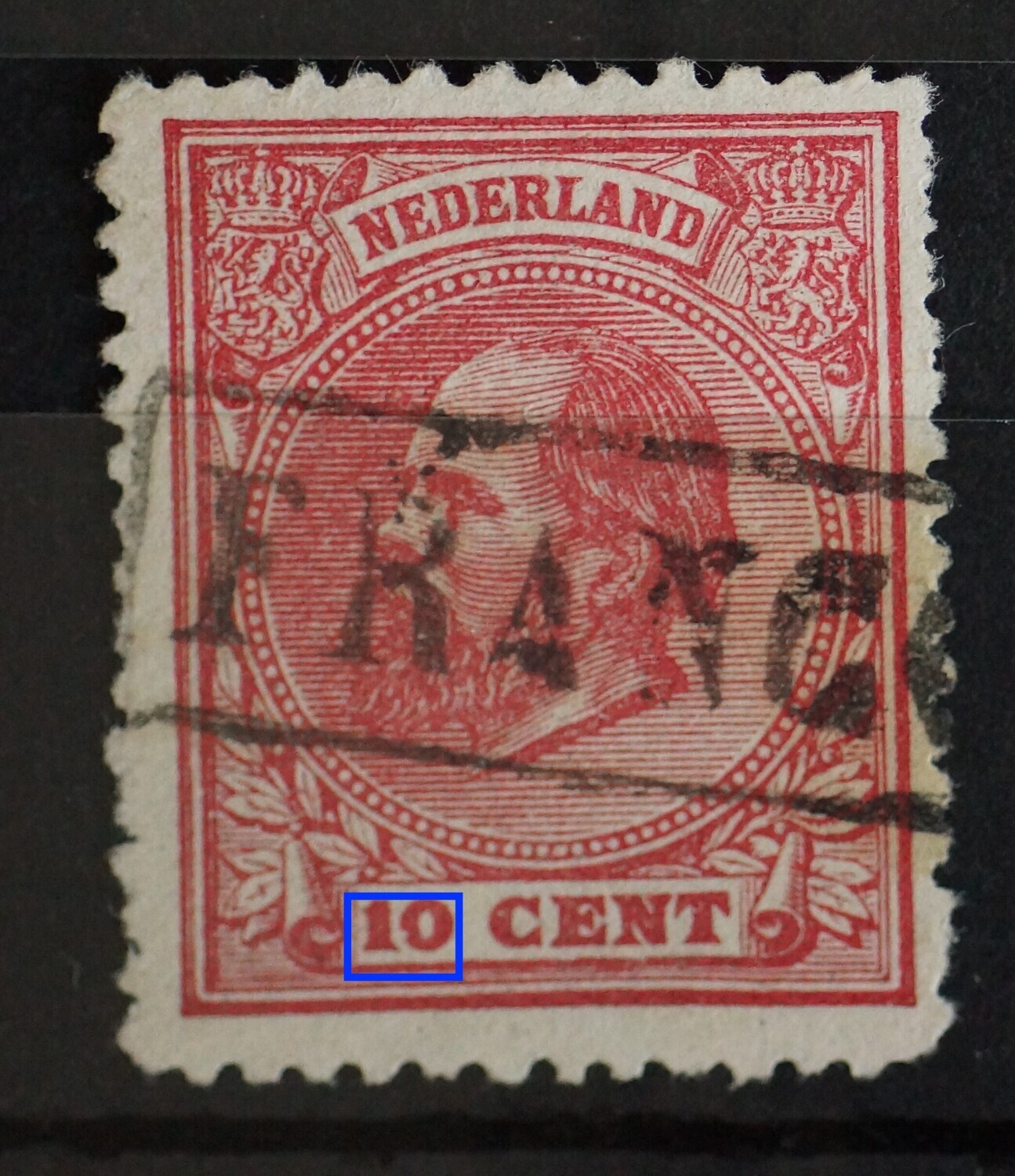 NVPH 21 - hapje uit de 0 van 10