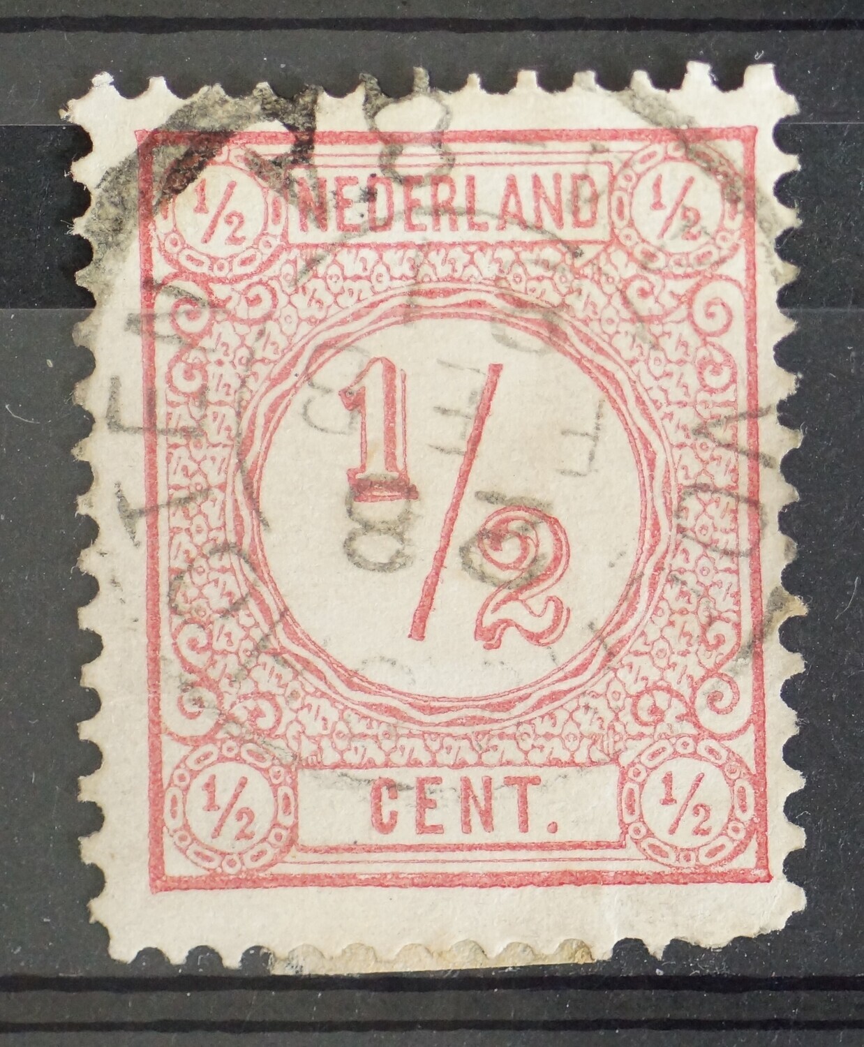 Tweeletterstempel Voorschoten op NVPH 30