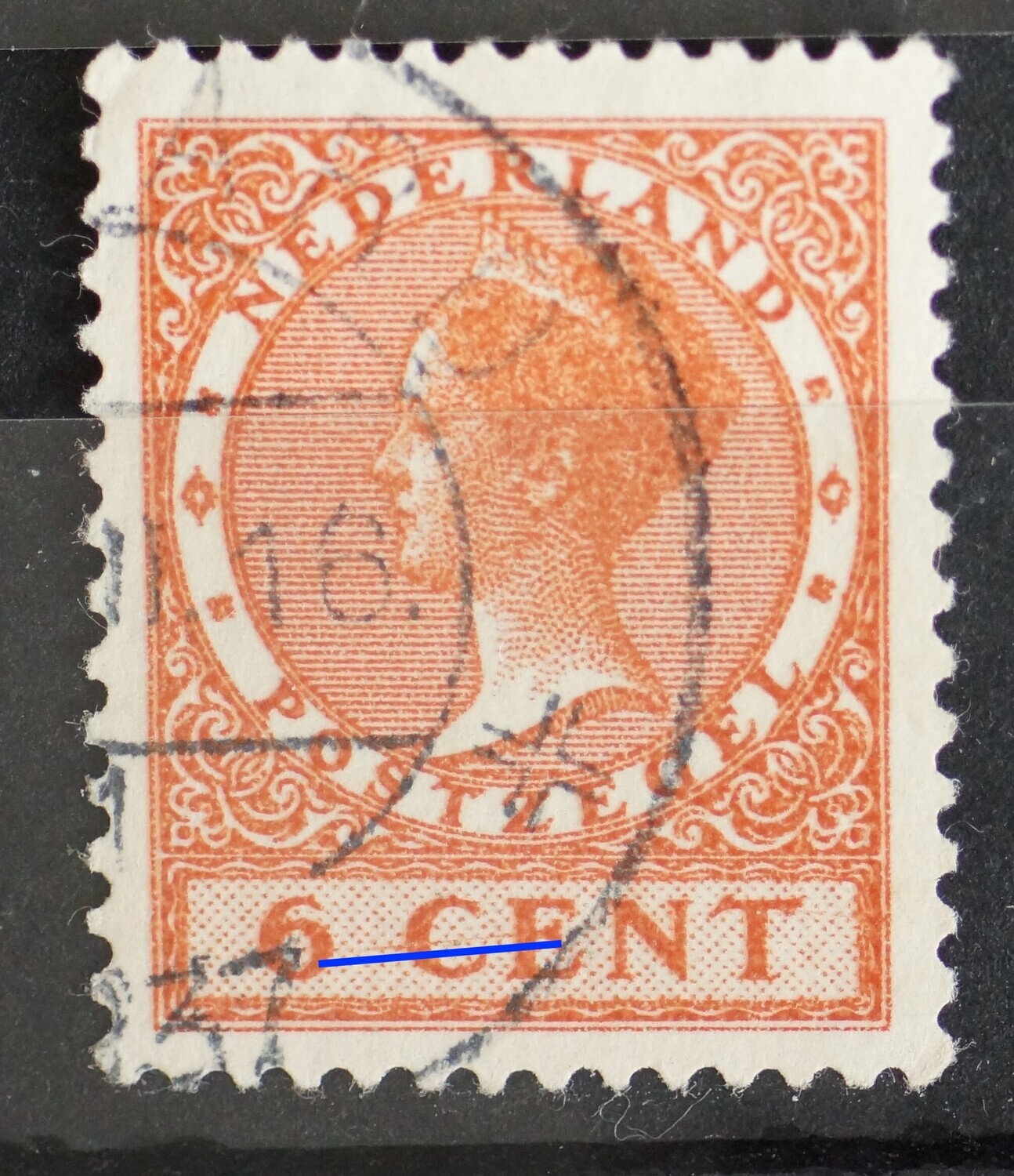 NVPH 178 - roodbruine lijn door o.a. CE