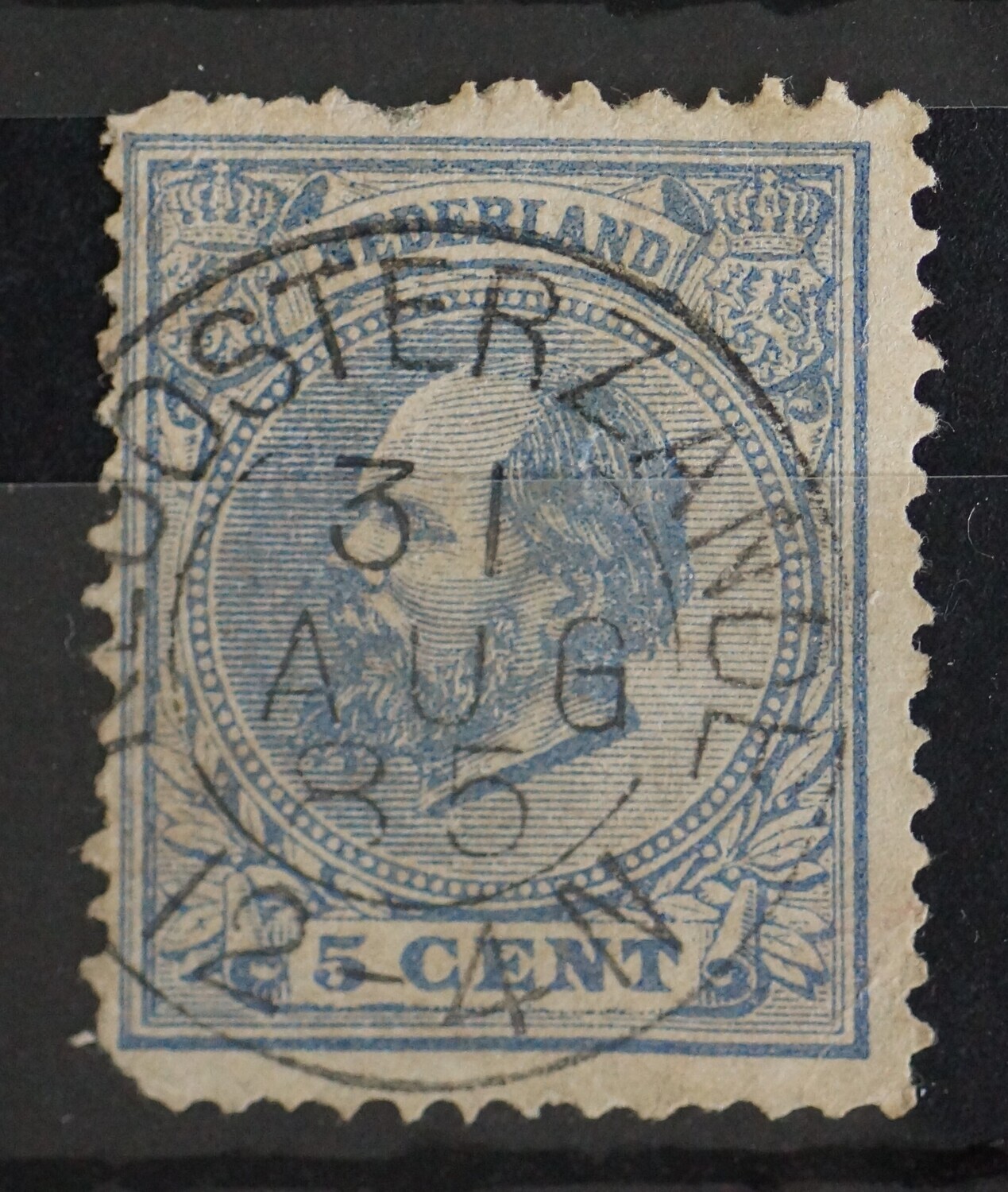 Kloosterzande op NVPH 19 (fraai)