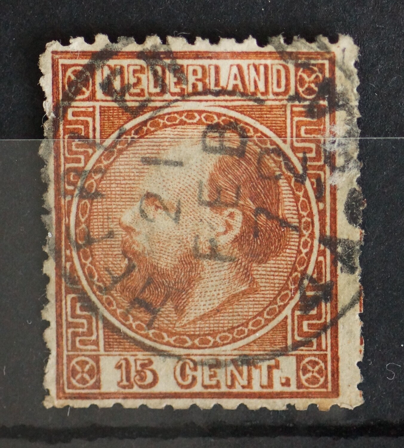 Tweeletterstempel Heerlen op NVPH 9