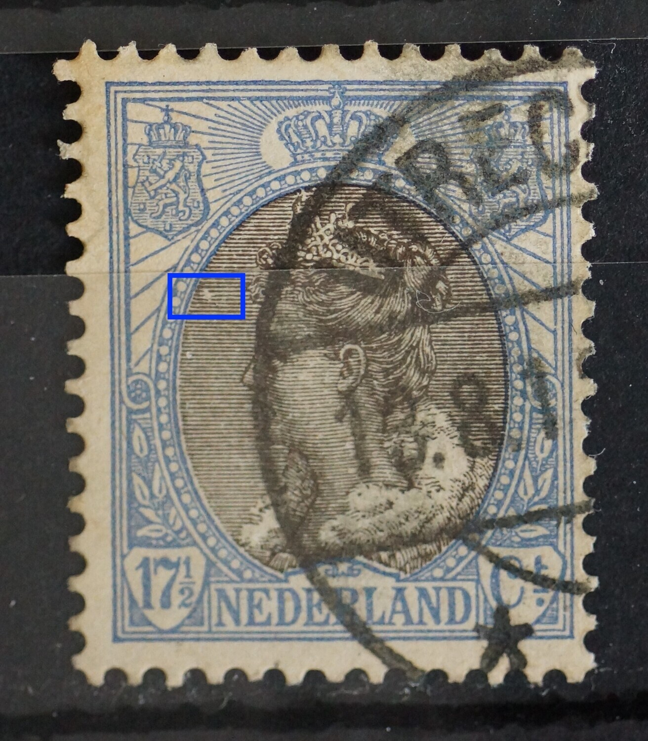 NVPH 67 - breuk in arcering links