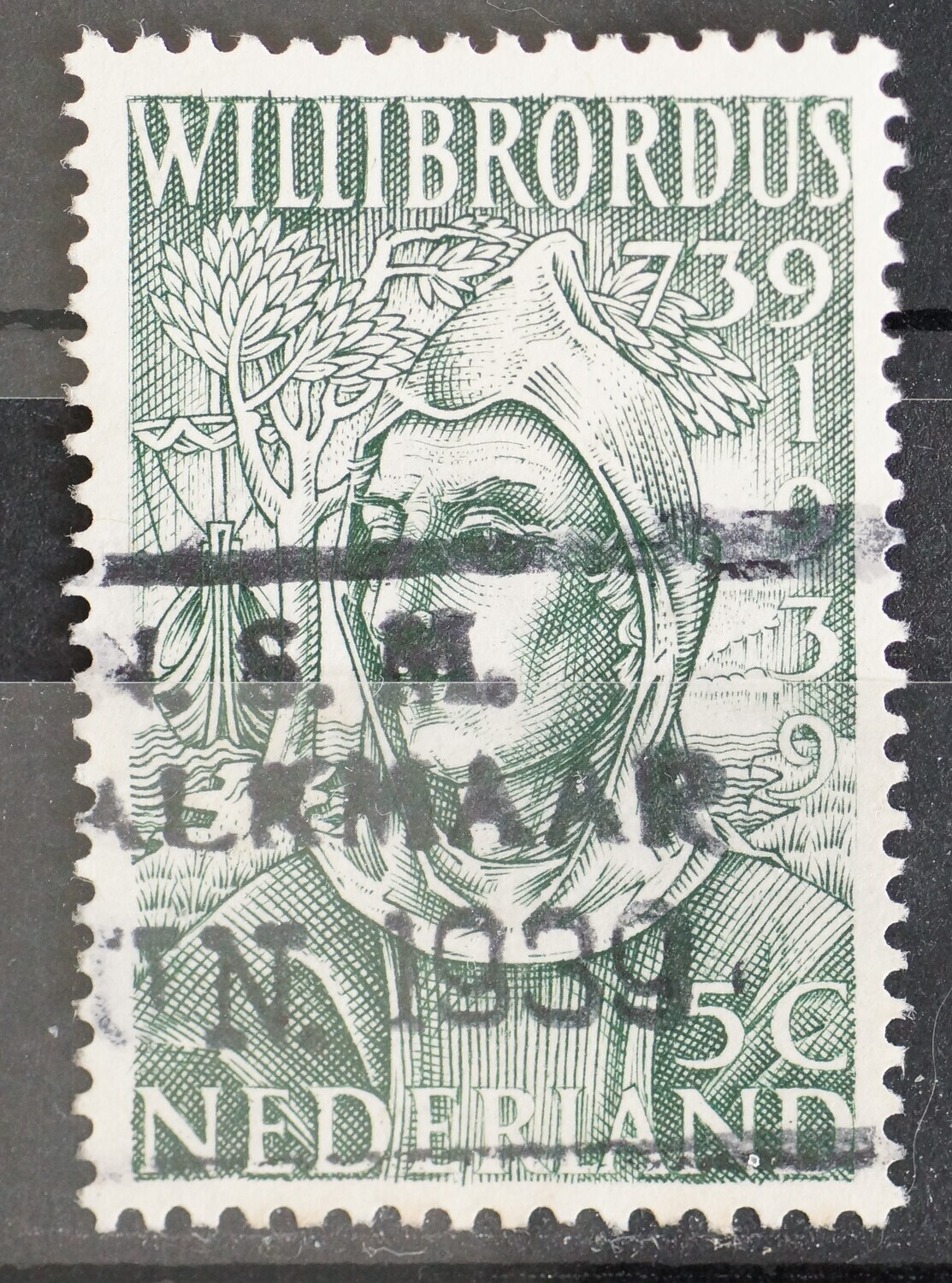 Bootstempel K.N.S.M. S.S. Alkmaar op NVPH 323
