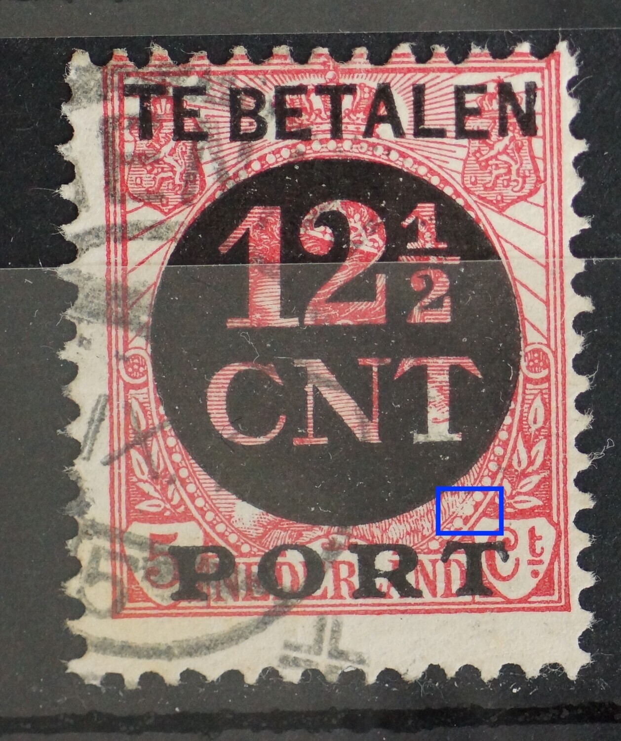 NVPH P68 - witte vlek in parelrand