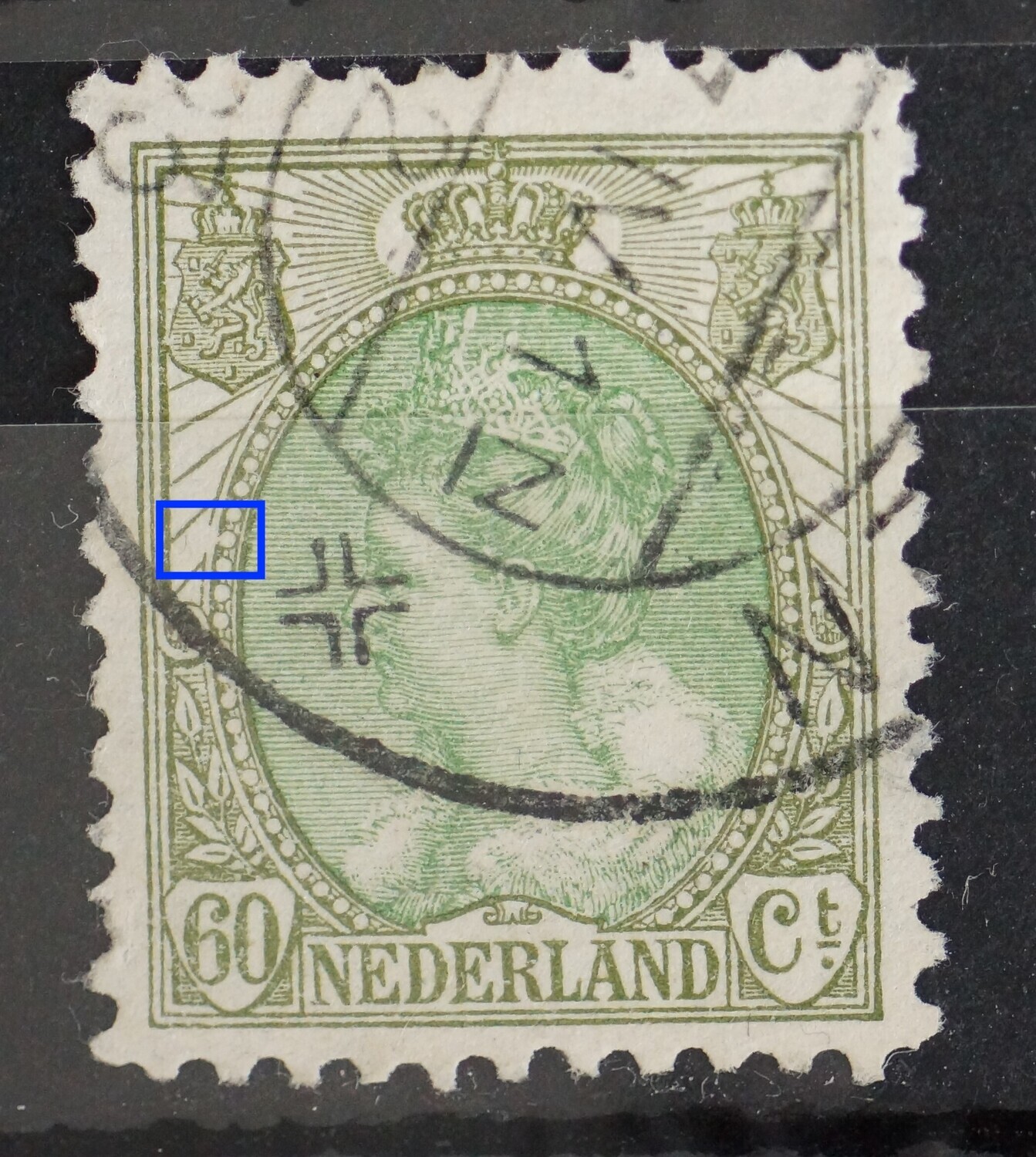 NVPH 76A - breuk in rand medaillon