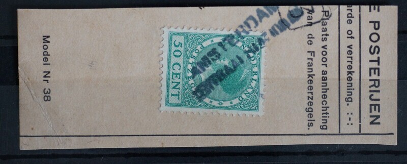 Amsterdam Centraal Station (PP ?) op NVPH 197 Amsterdam Centraal Station (PP ?) op NVPH 197