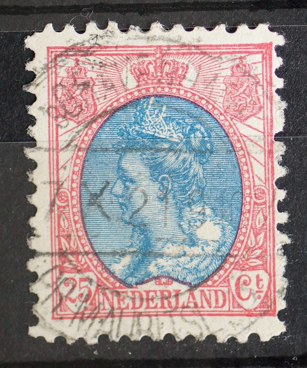 sGravenhage Pr. Mauritsl. 3 op NVPH 71 - zeldzaam sGravenhage Pr. Mauritsl. 3 op NVPH 71 - zeldzaam