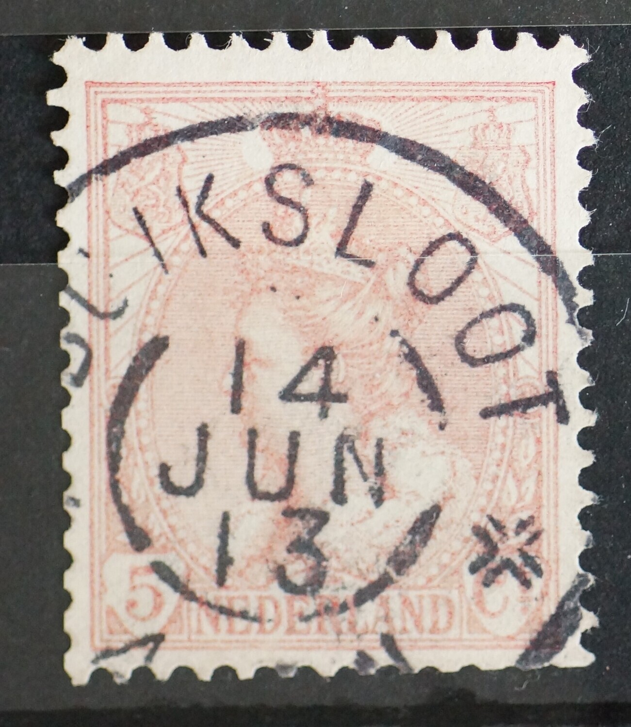 Buiksloot op NVPH 60 (verkleurd)