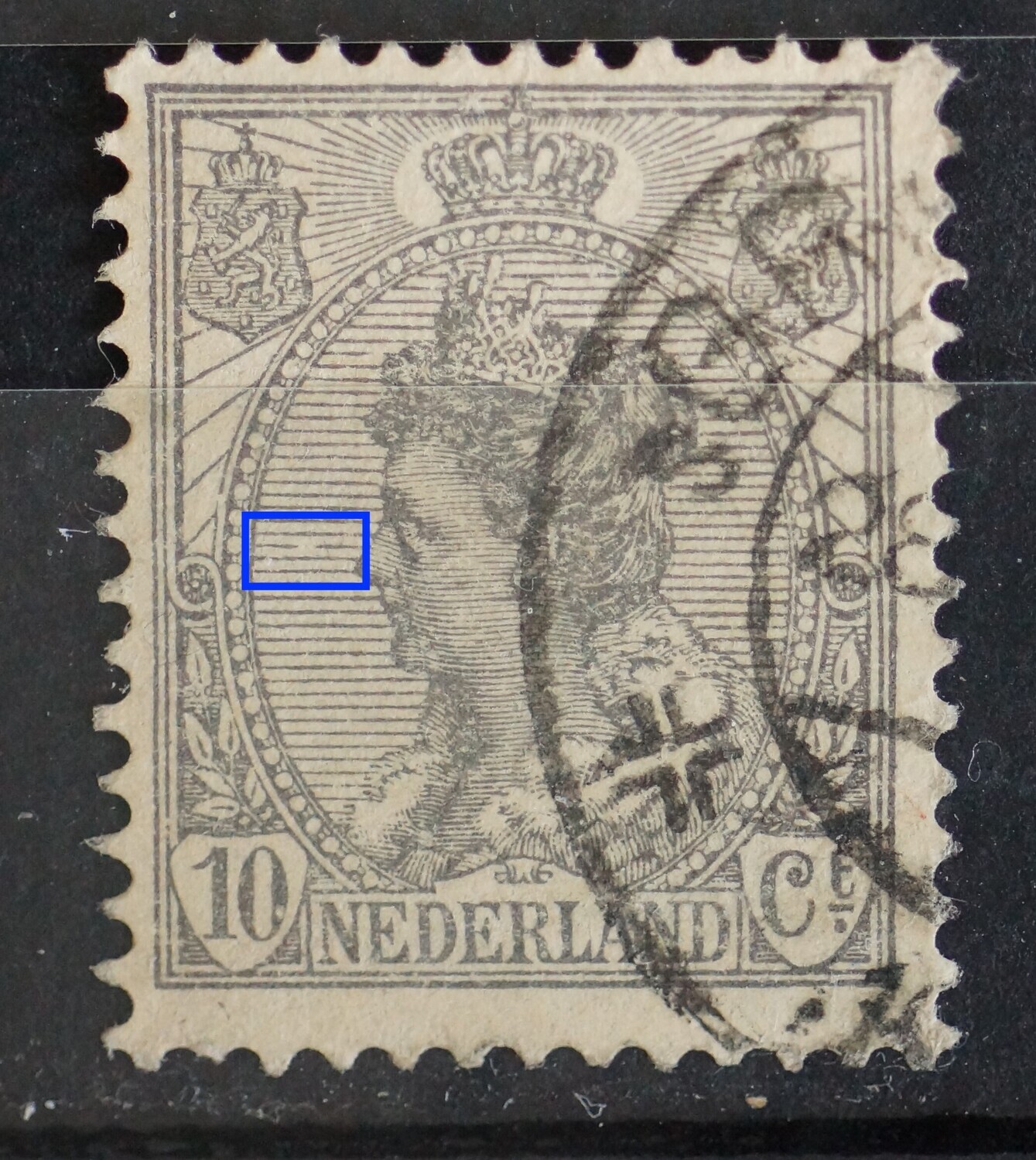 NVPH 81 - breuk in arcering links