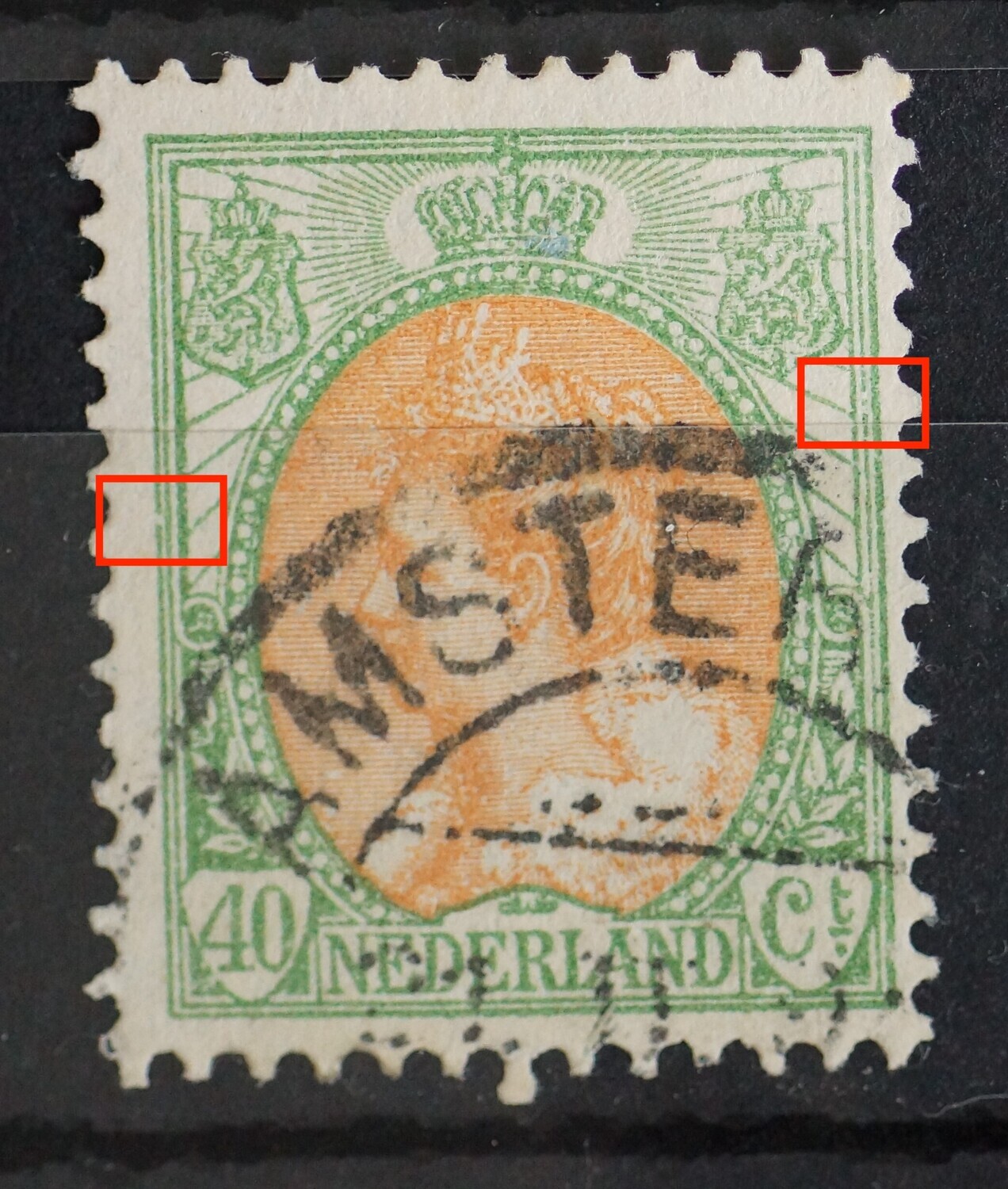 NVPH 73 - o.a. breuk in kaderlijn links NVPH 73 - o.a. breuk in kaderlijn links