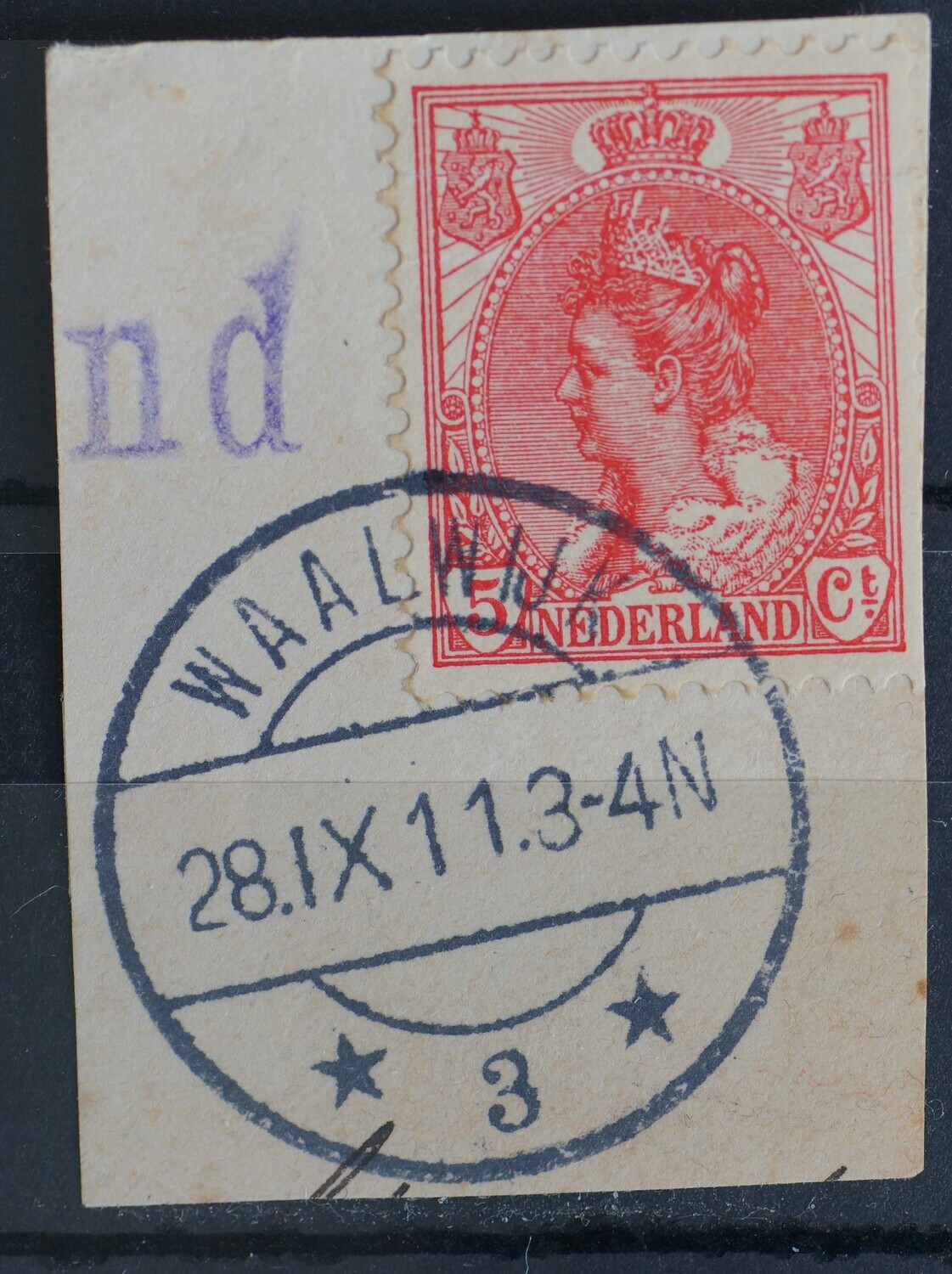 Waalwijk 3 op NVPH 60