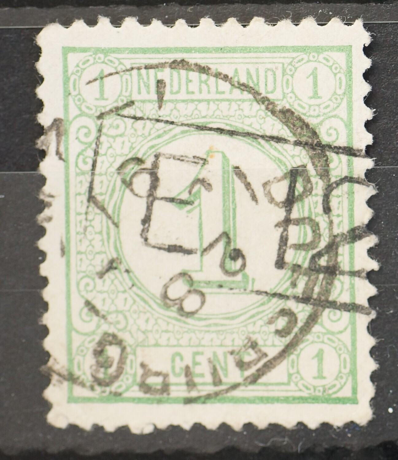 Bestellerstempel E.12 op NVPH 31 (tevens kleinrond Doesburg)