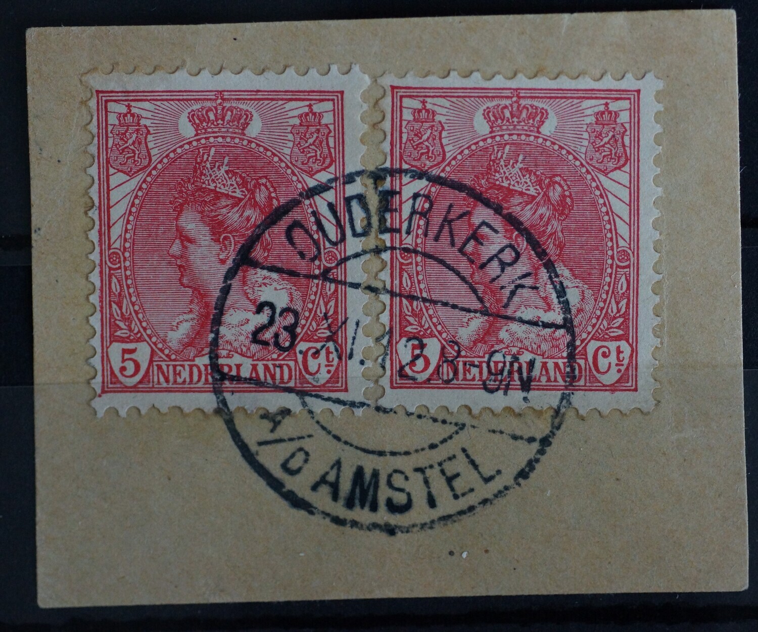 Ouderkerk a/d Amstel op NVPH 60 (paar)