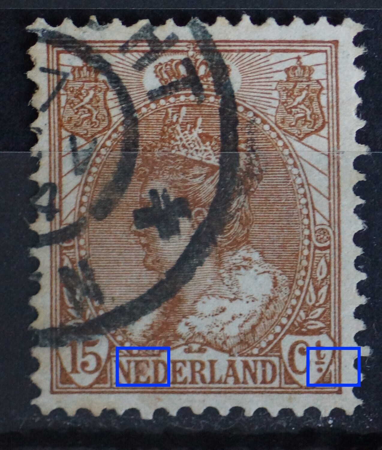 NVPH 64 - breuk rechts van Ct.