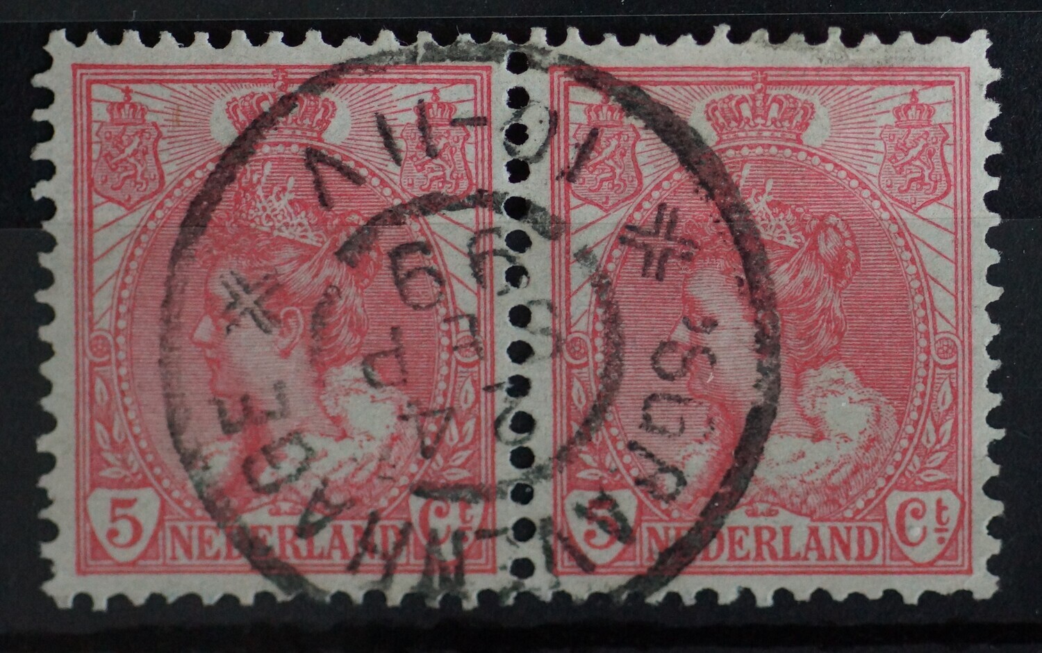 sGravenhage op NVPH 60 (paar), 1899