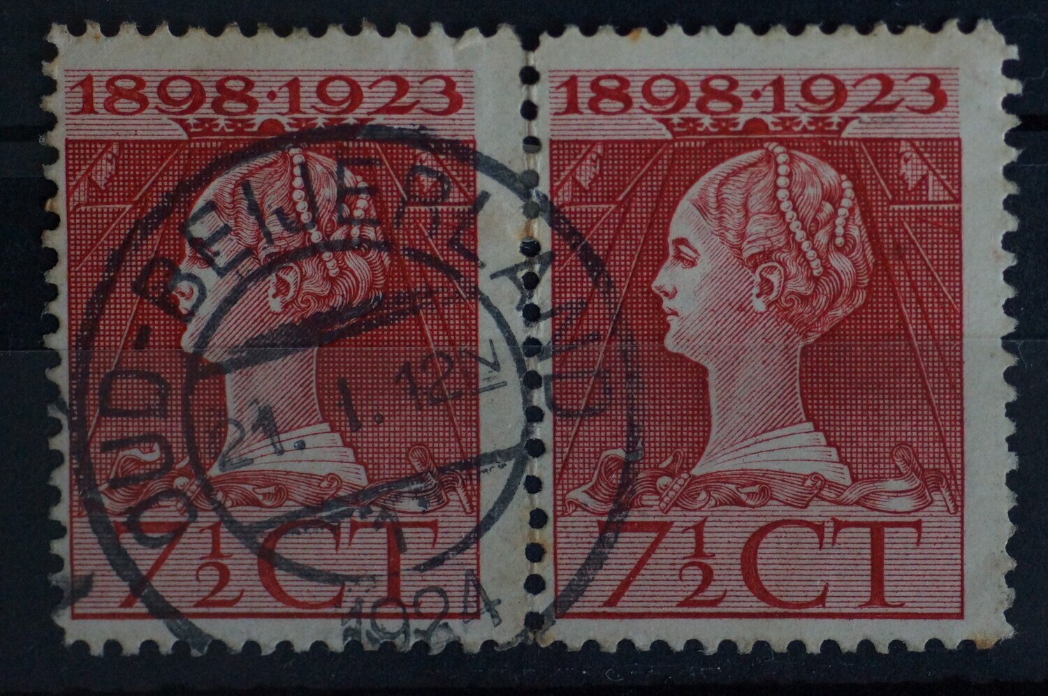 Oud-Beijerland 1 op NVPH 123 (paar)