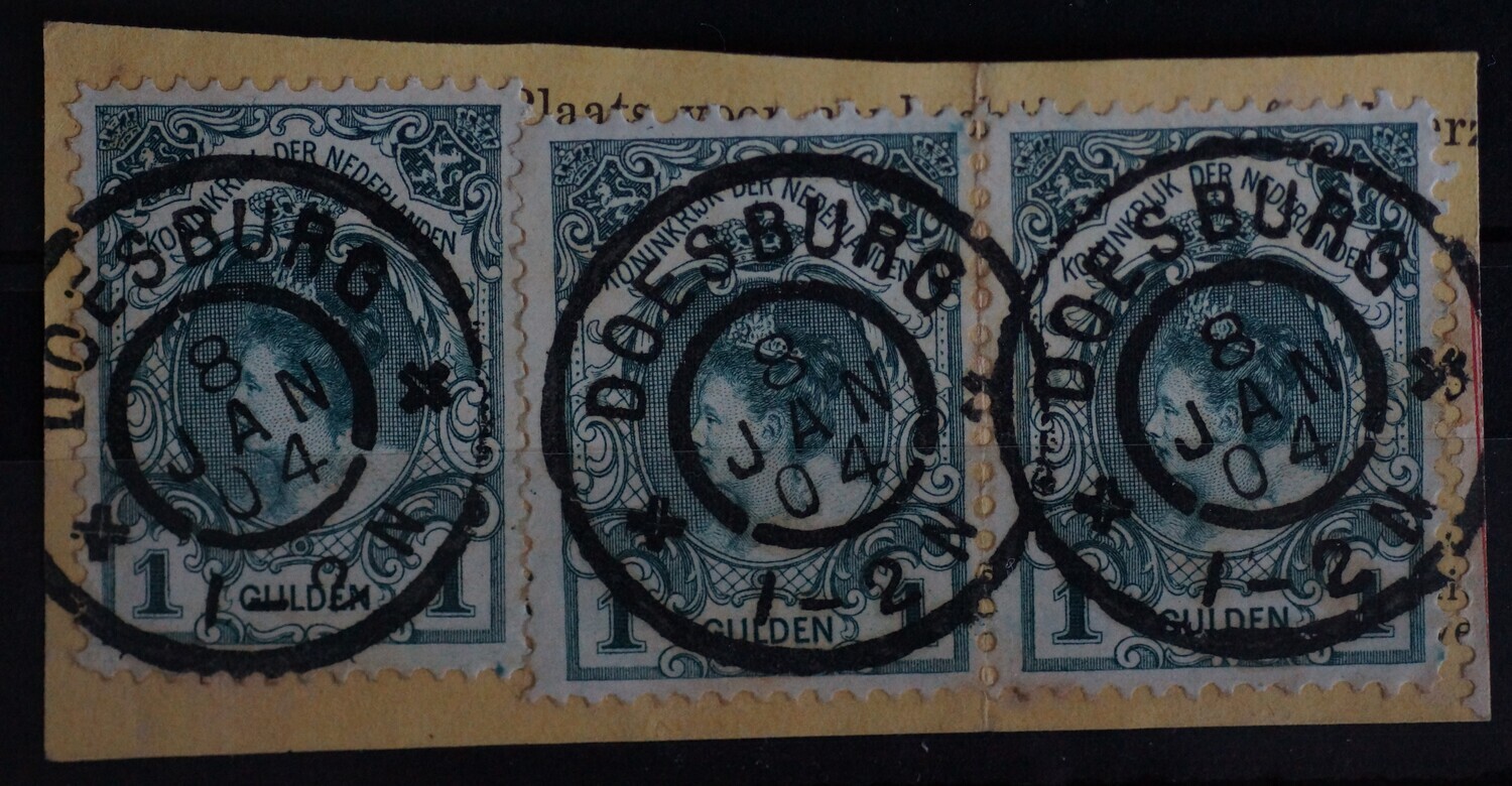 Doesburg op NVPH 77 (paar + losse zegel)
