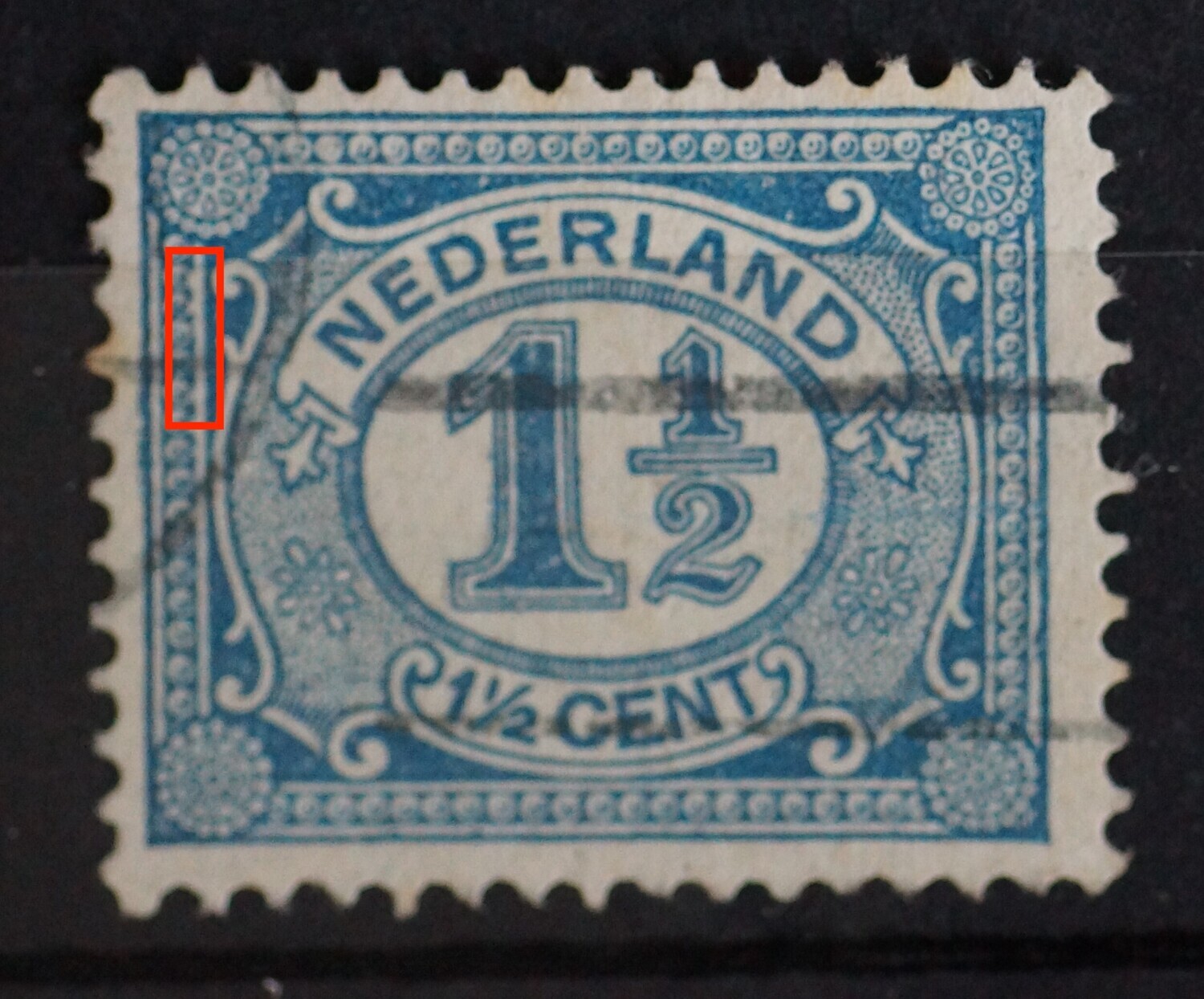 NVPH 53 - breuken in parelrand