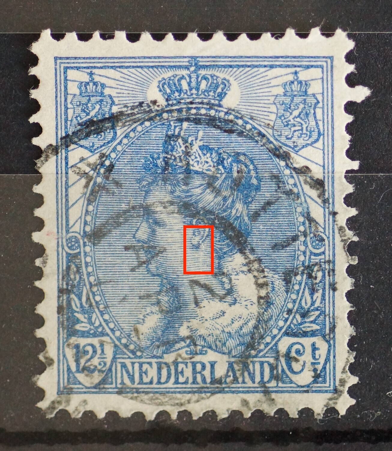 NVPH 63 - kras in het gezicht