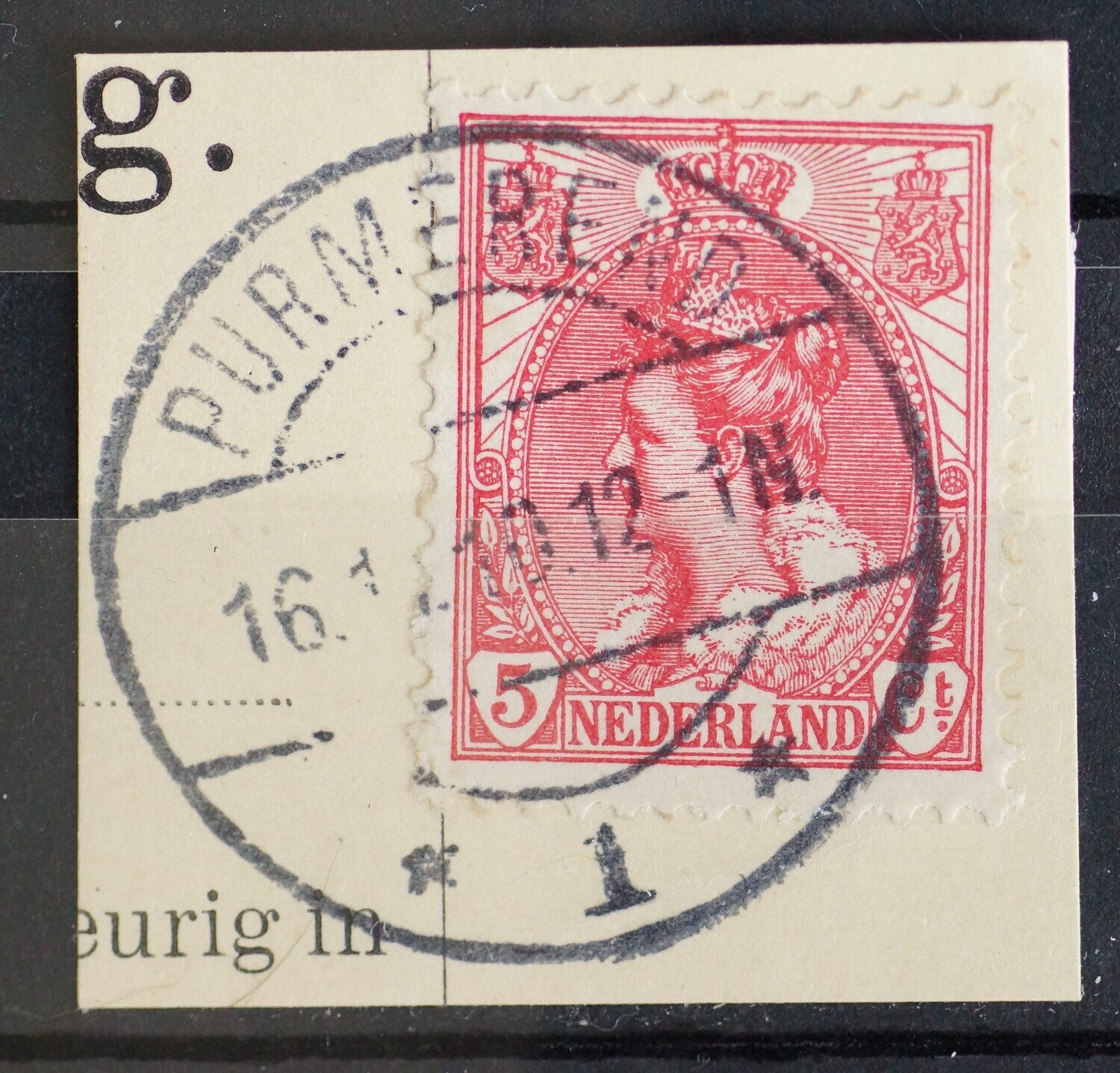 Purmerend 1 op NVPH 60 Purmerend 1 op NVPH 60