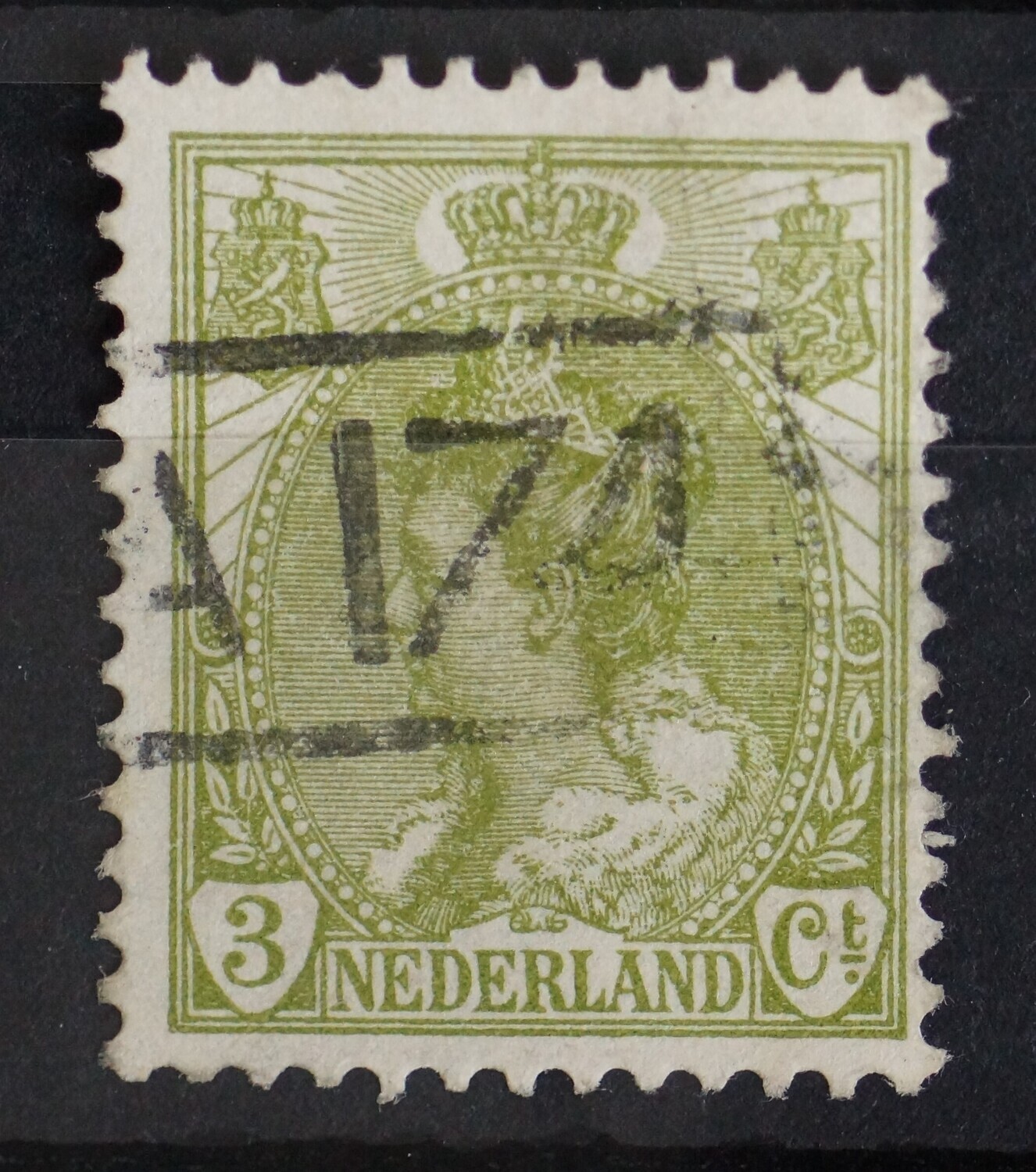 Bestellerstempel A.174 op NVPH 57