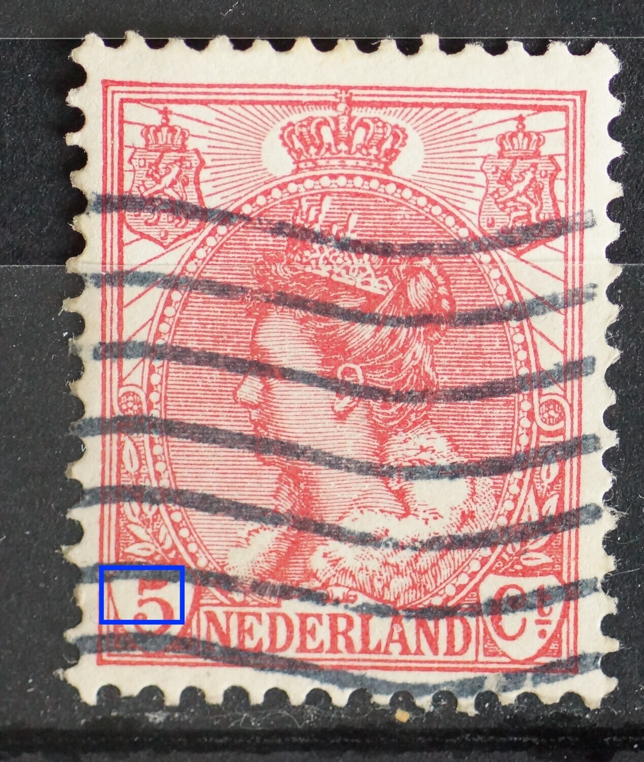 NVPH 60 - breuk in de 5 NVPH 60 - breuk in de 5