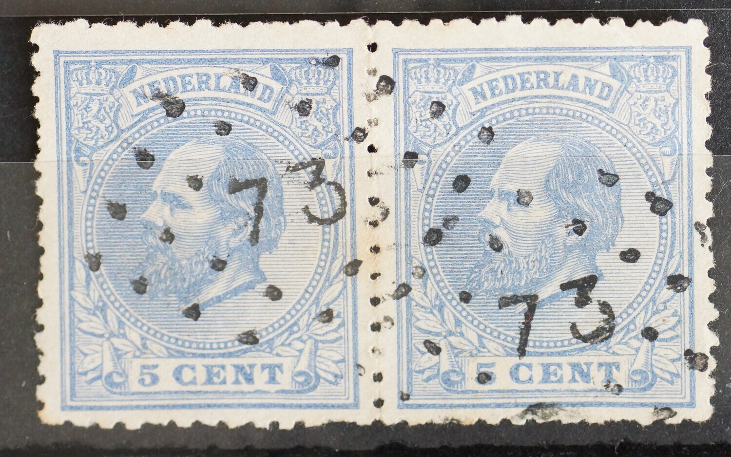 73 (Maastricht) op NVPH 19 (paar)
