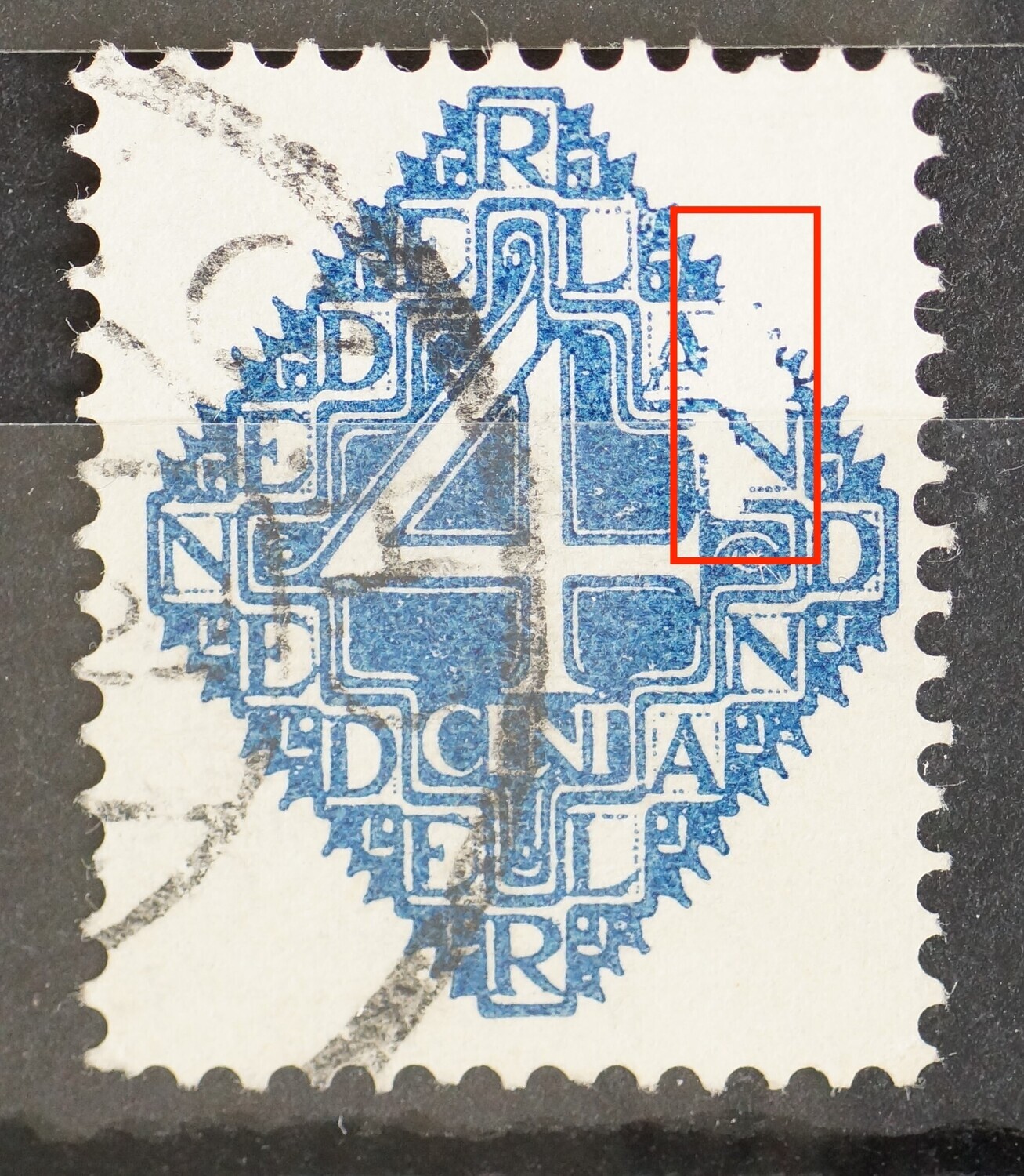 NVPH 113 - grote witte vlek in het zegelbeeld - druktoeval ? NVPH 113 - grote witte vlek in het zegelbeeld - druktoeval ?