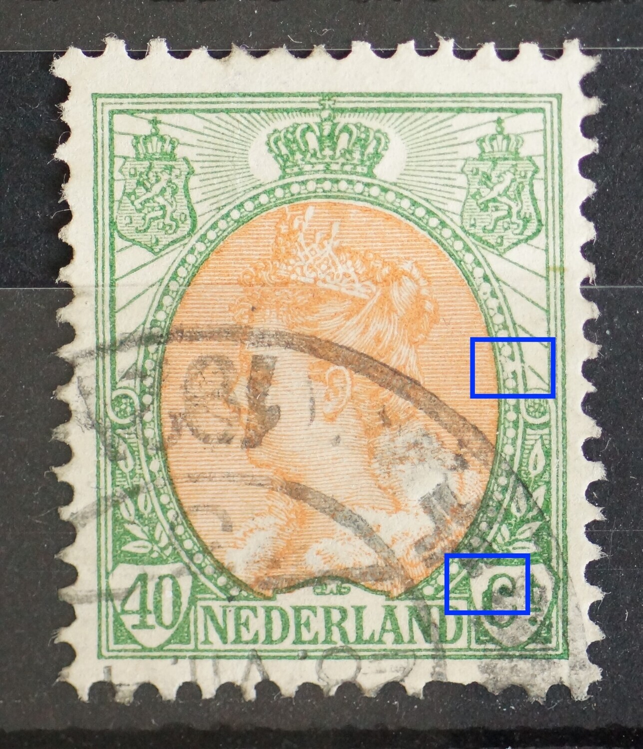 NVPH 73 - o.a. deuk inde C van Ct.